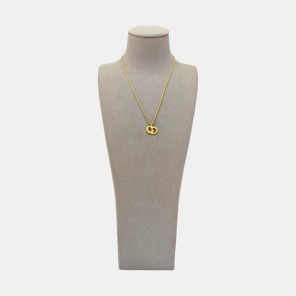 Twist Round Metal Gold Necklace