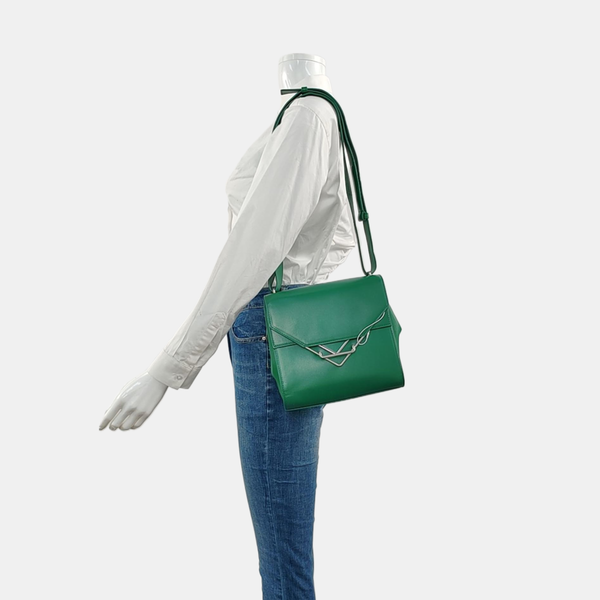 The Clip Calfskin Green