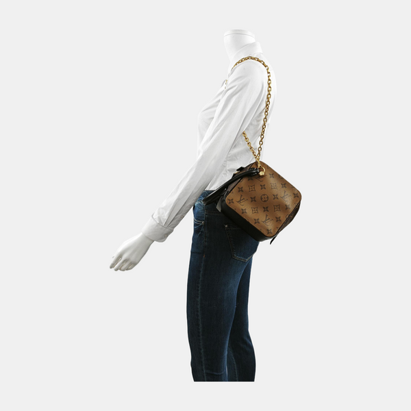 SQUARE Monogram Coated Canvas Brown
