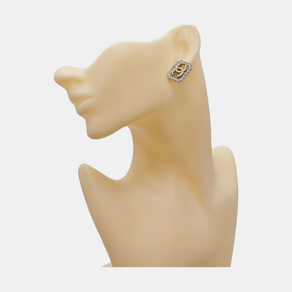 Metal Gold Stud Earrings