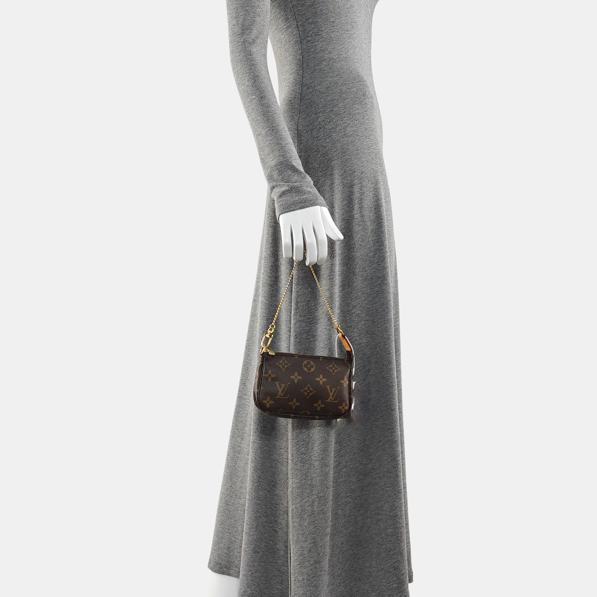 ACCESSOIRES Mini Monogram Coated Canvas Brown