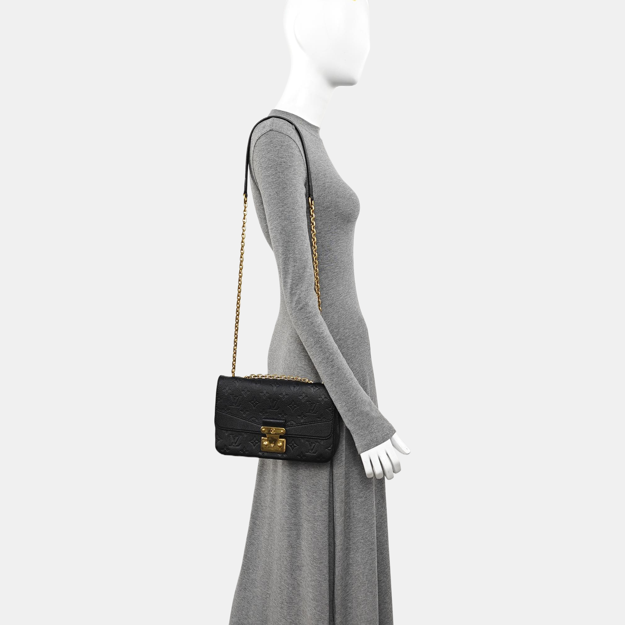 MARCEAU Monogram Calfskin Black