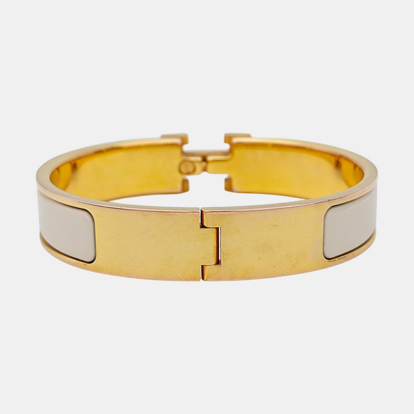 Clic H Metal Gold Bangle