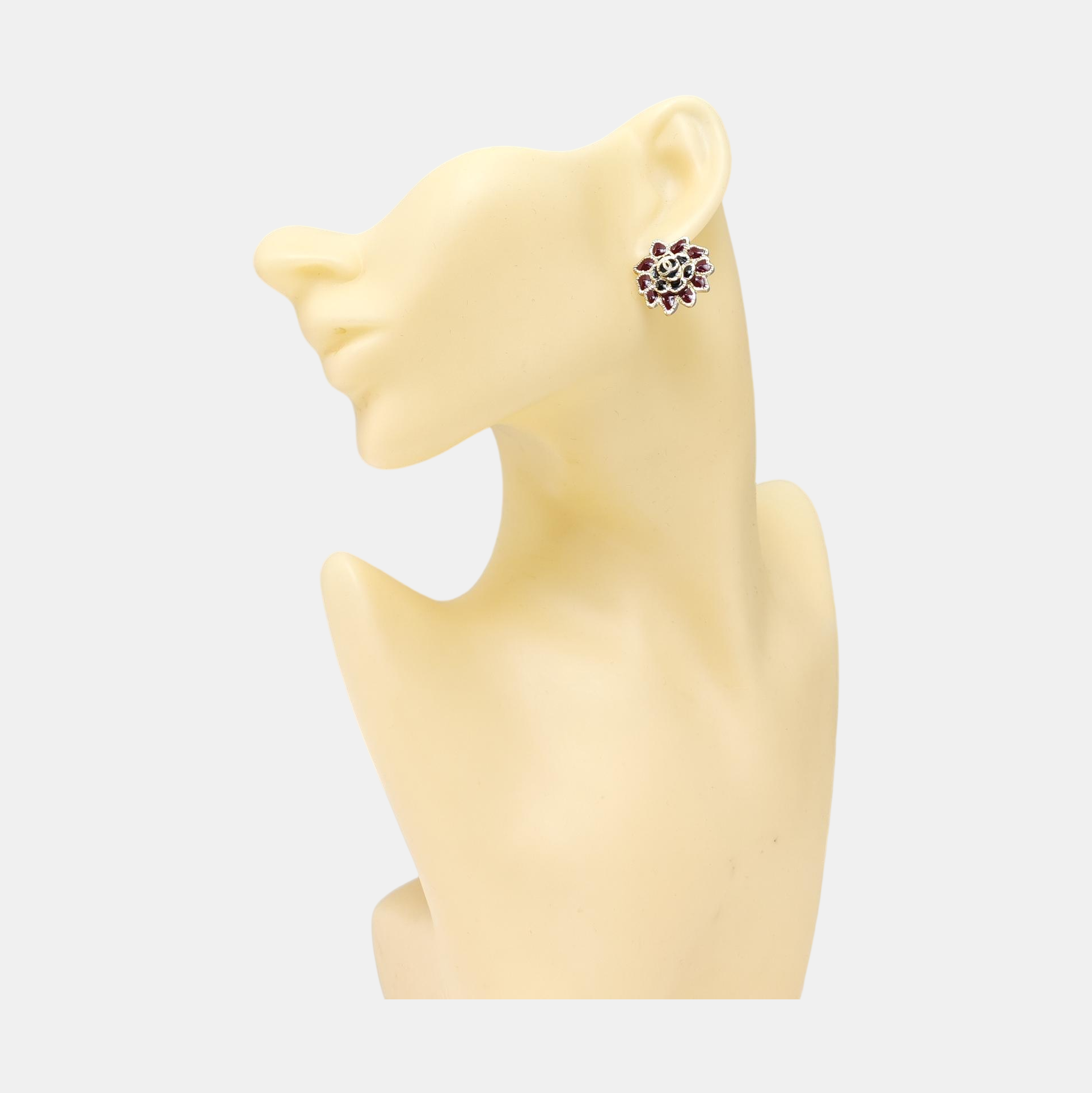 Metal Multicolor Stud Earrings