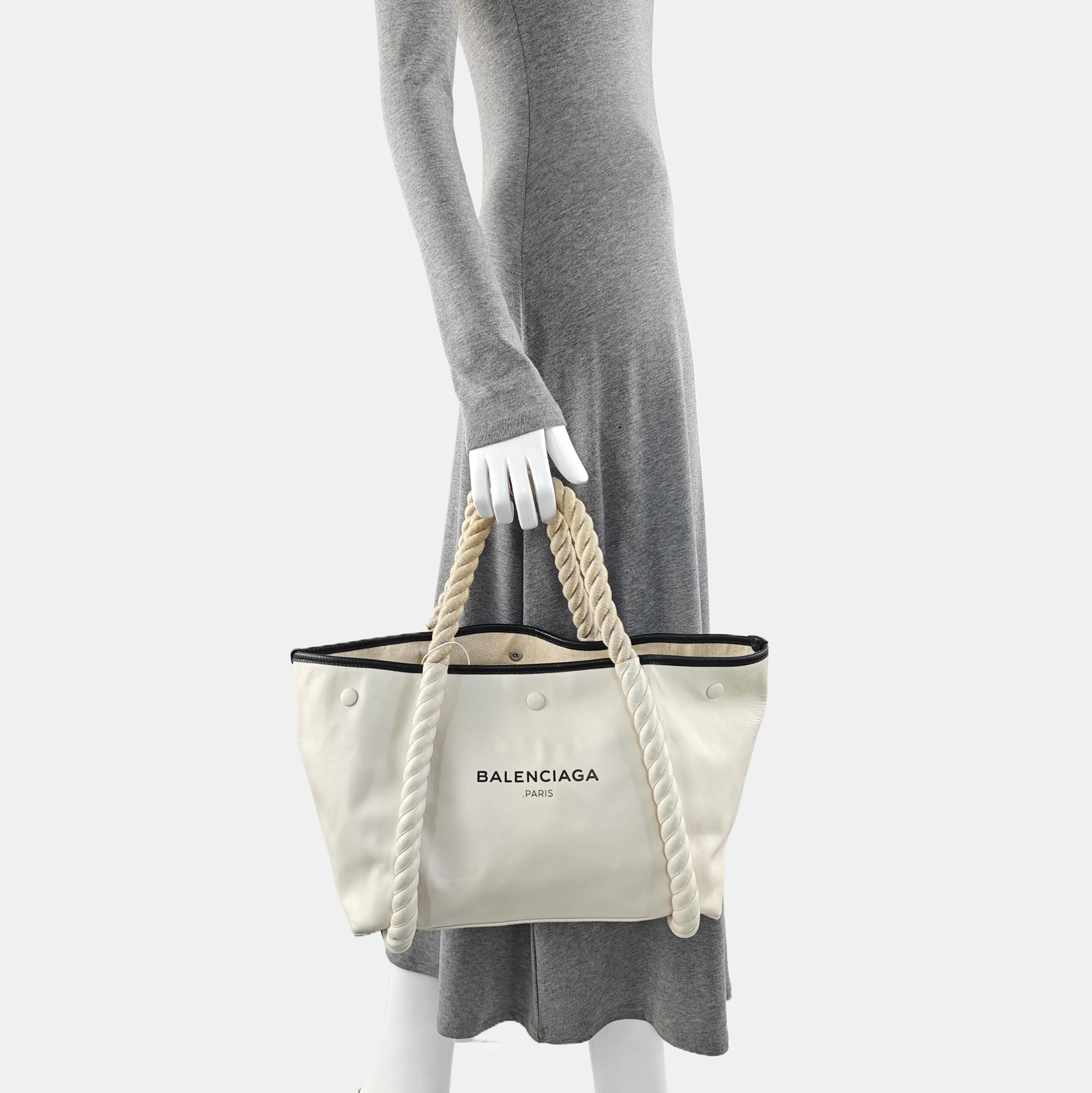 Calfskin Top Handle Bag White
