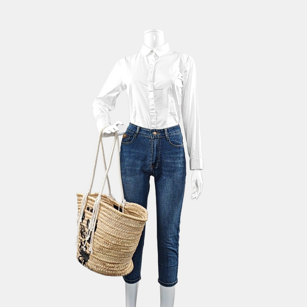 Straw Large Beige
