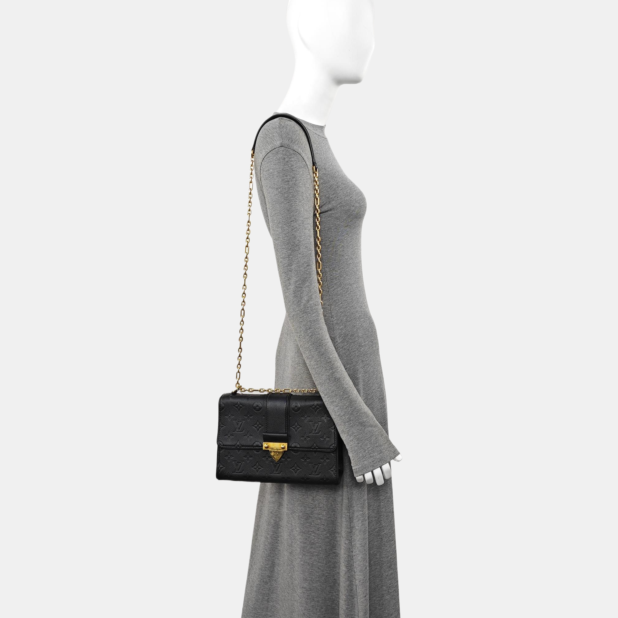 SAINT SULPICE Calfskin Black