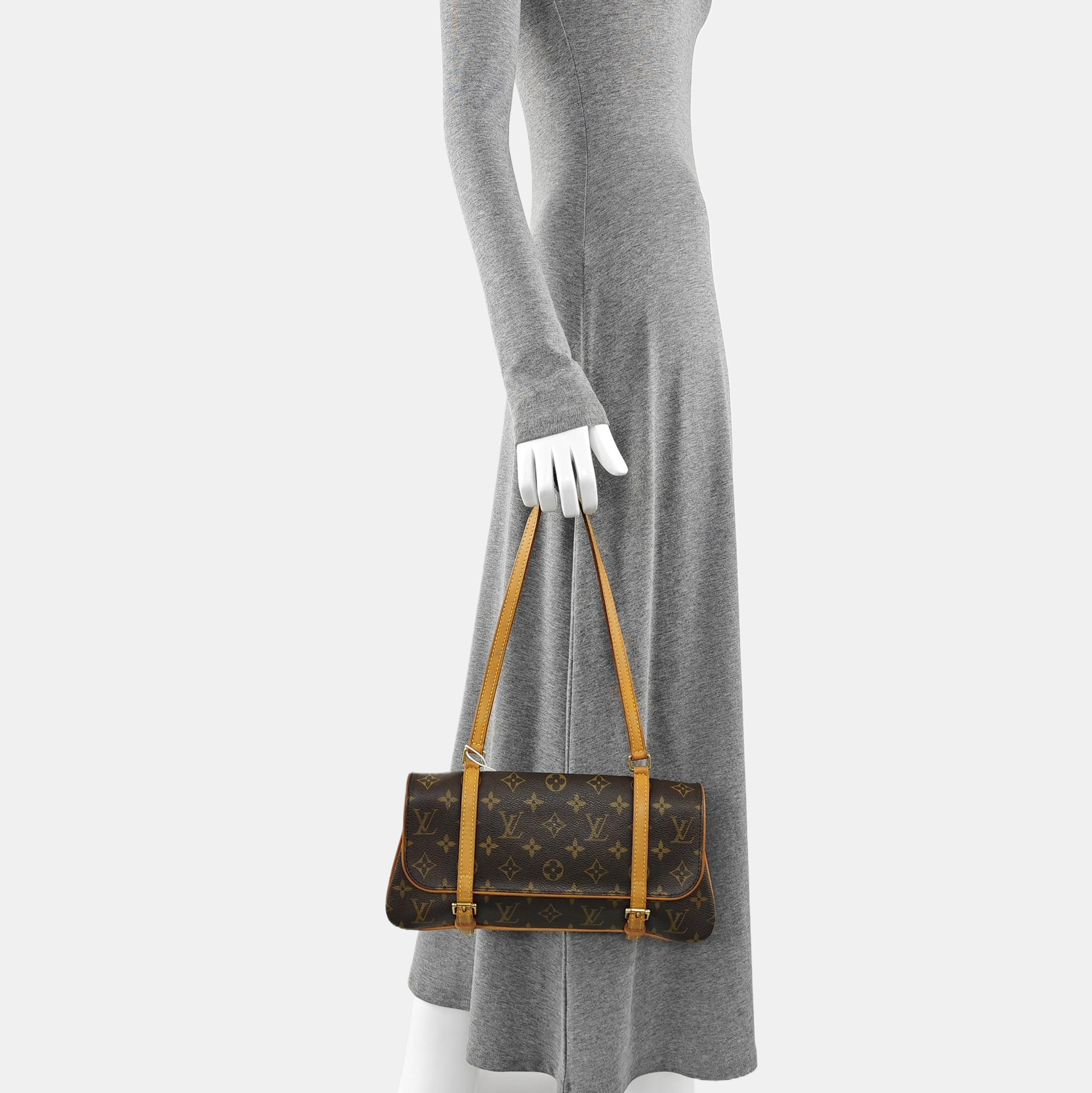 MARELLE Monogram Coated Canvas Brown