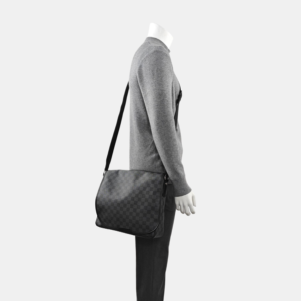 DANIEL Damier Graphite Coated Canvas Gray