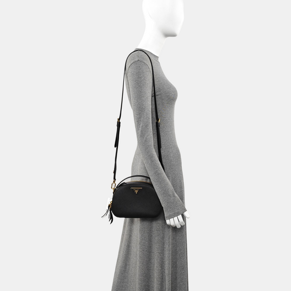 Odette Saffiano Calfskin Black