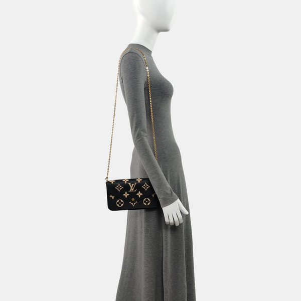 FÉLICIE Monogram Calfskin Black