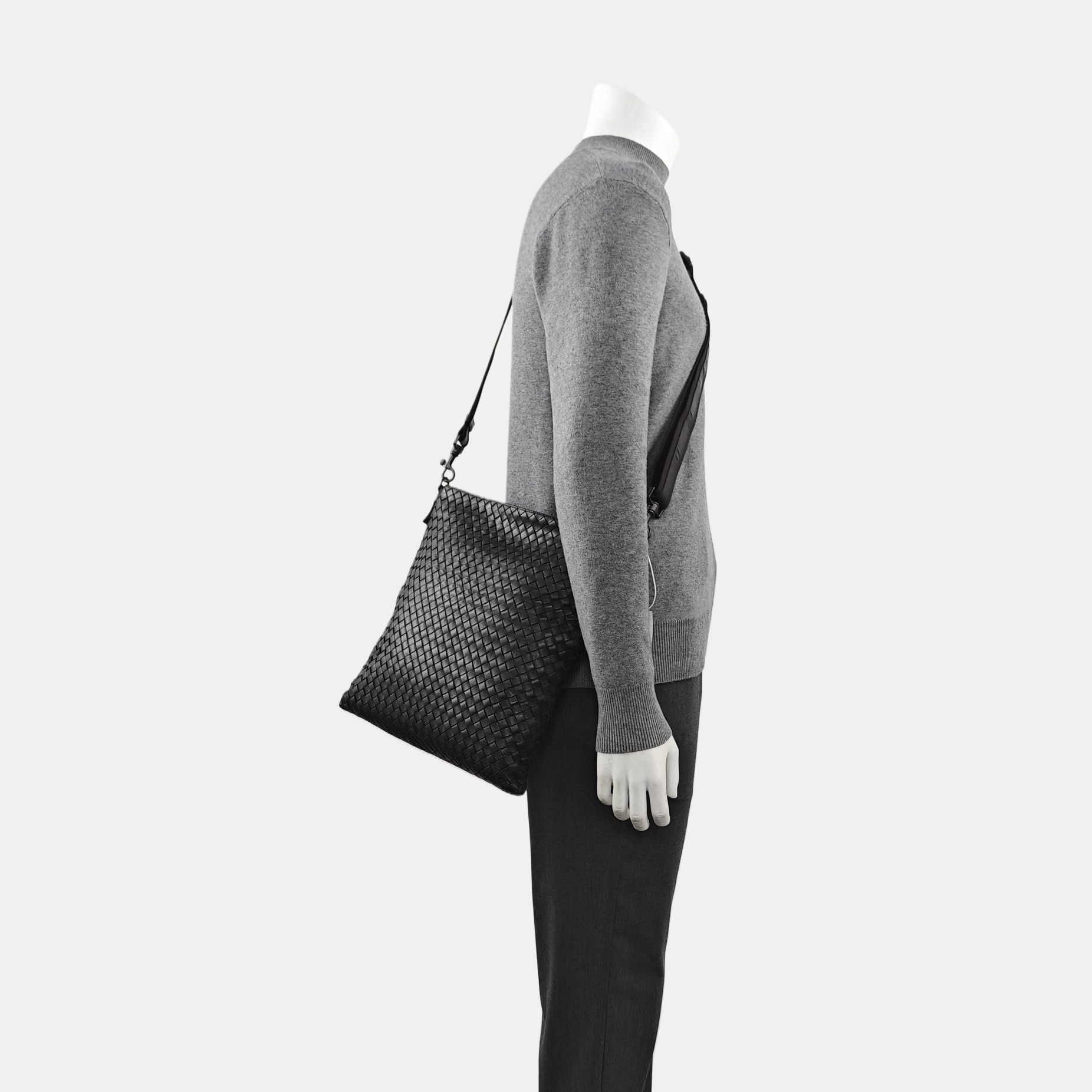 Calfskin Shoulder Bag Black