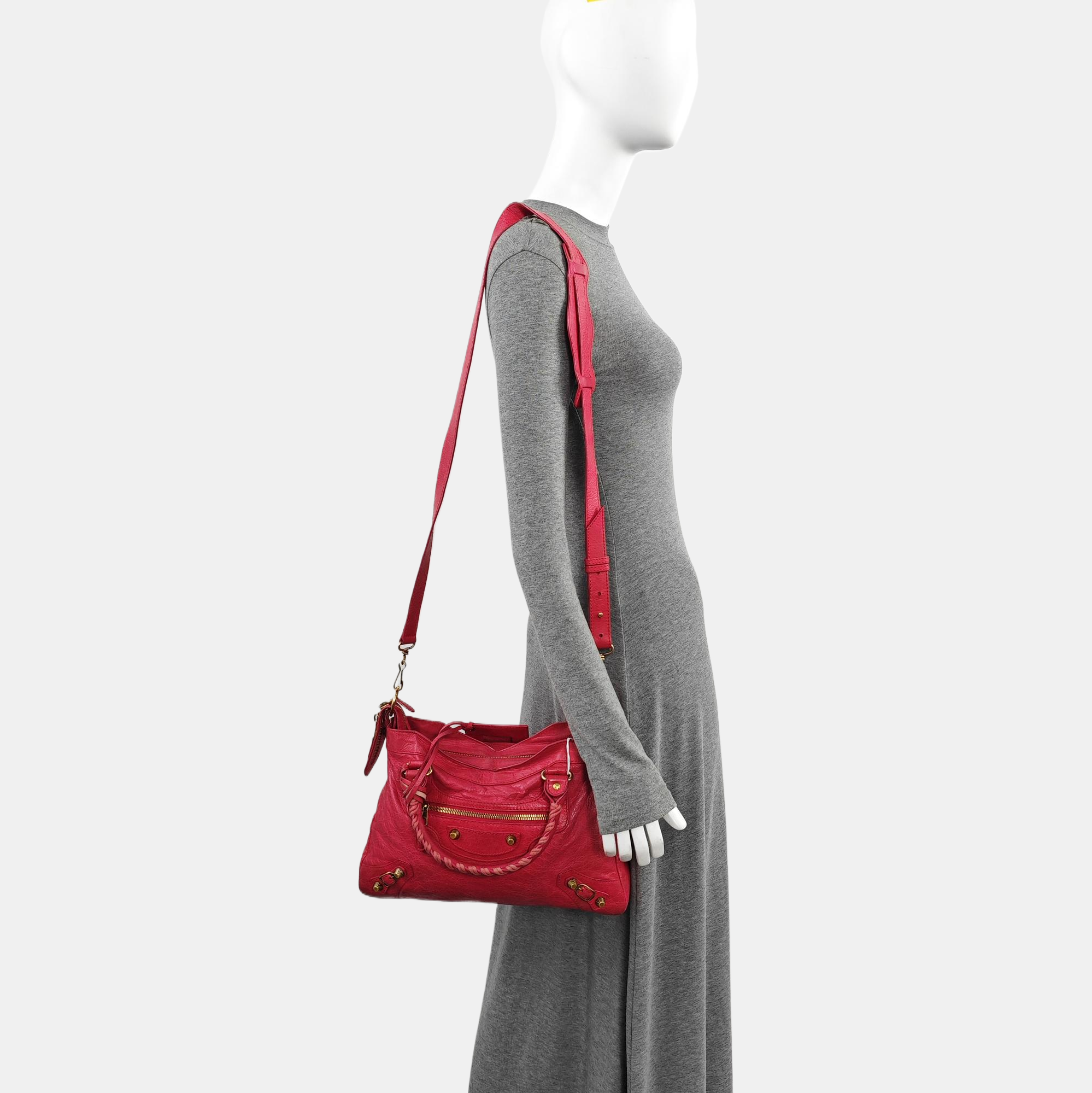 Classic City Small Lambskin Red