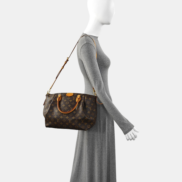 TURENNE MM Monogram Coated Canvas Brown