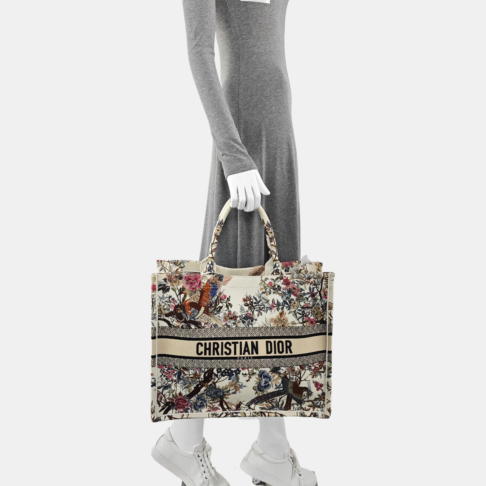 Book Tote Large Canvas Beige