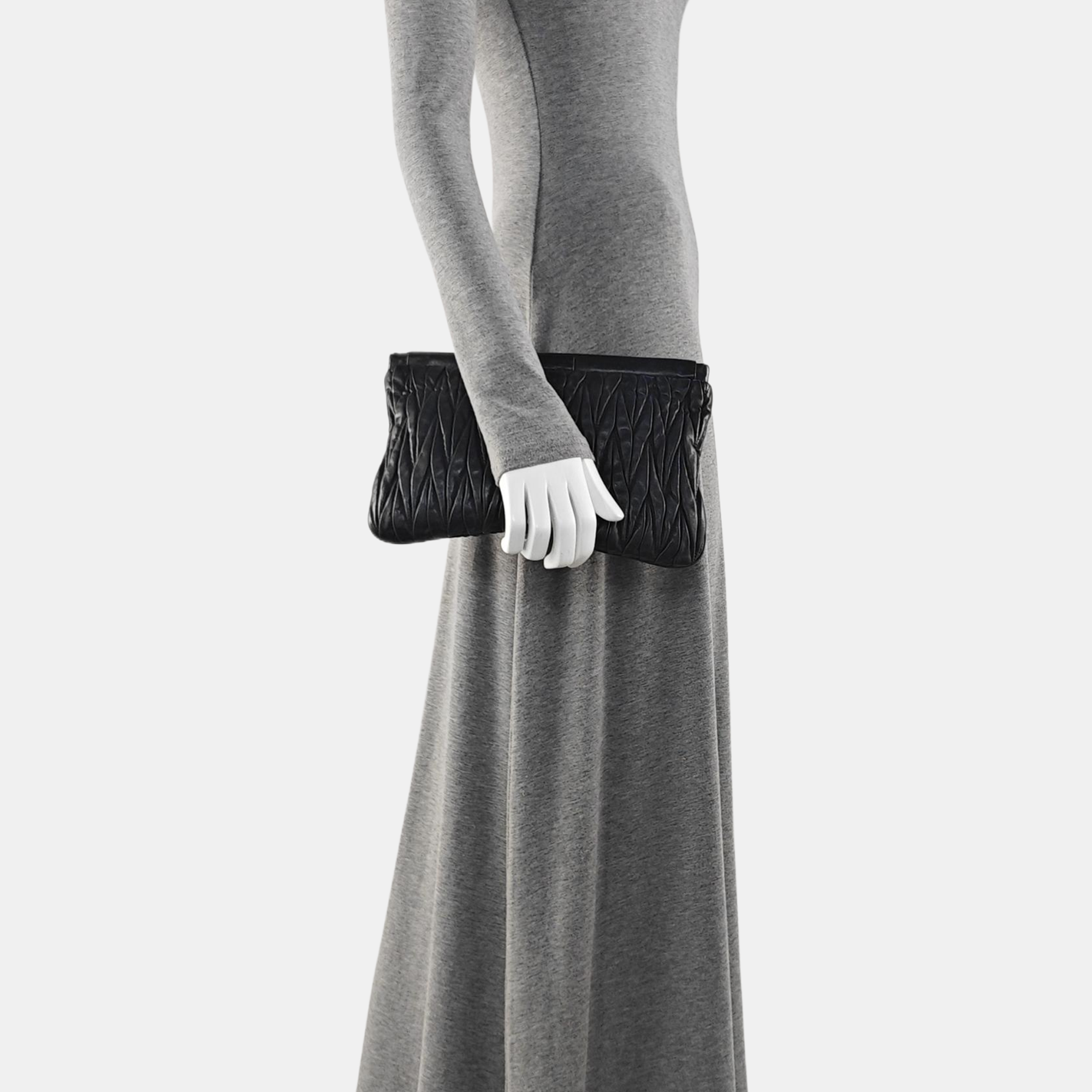 Lambskin Clutch Black