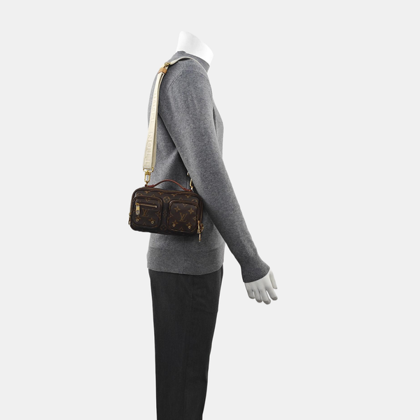 UTILITY Monogram Coated Canvas Brown