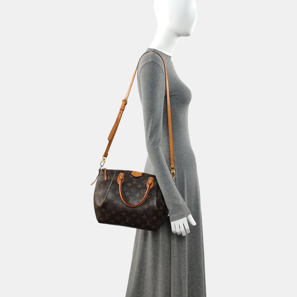 TURENNE Monogram Coated Canvas Brown