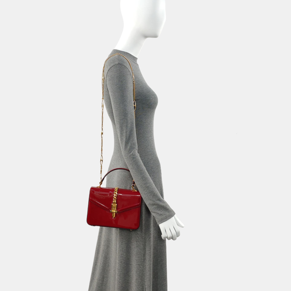 Sylvie 1969 Mini Patent Leather Red