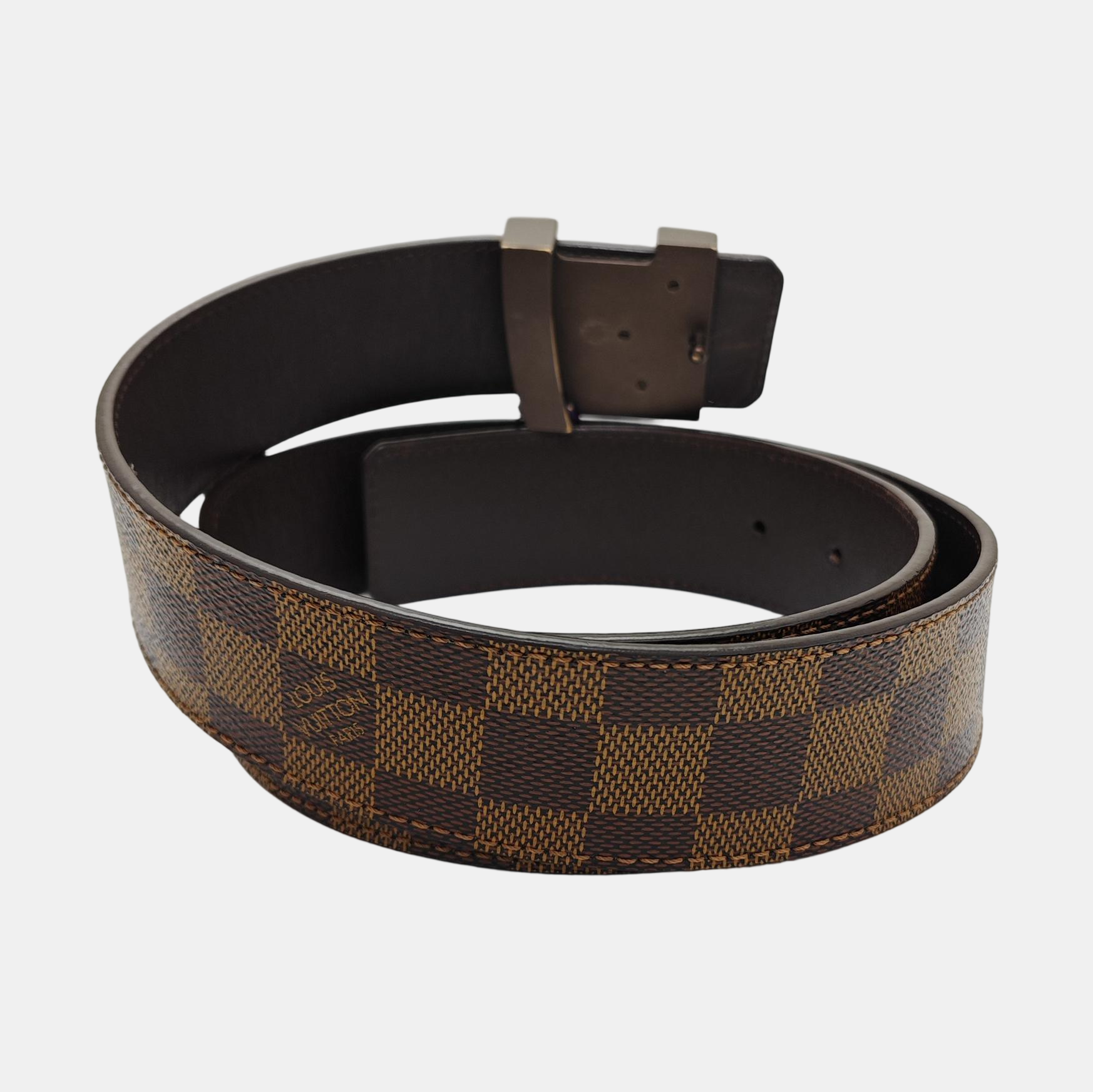 Coated Canvas Belt Brown