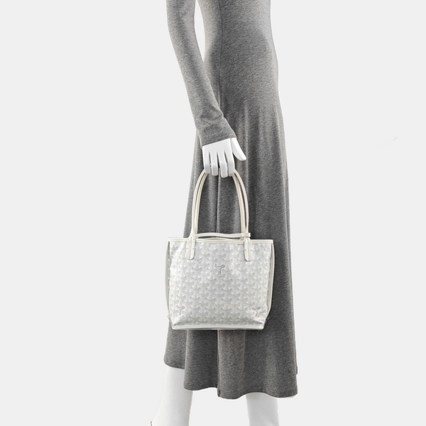 Anjou Mini Coated Canvas White