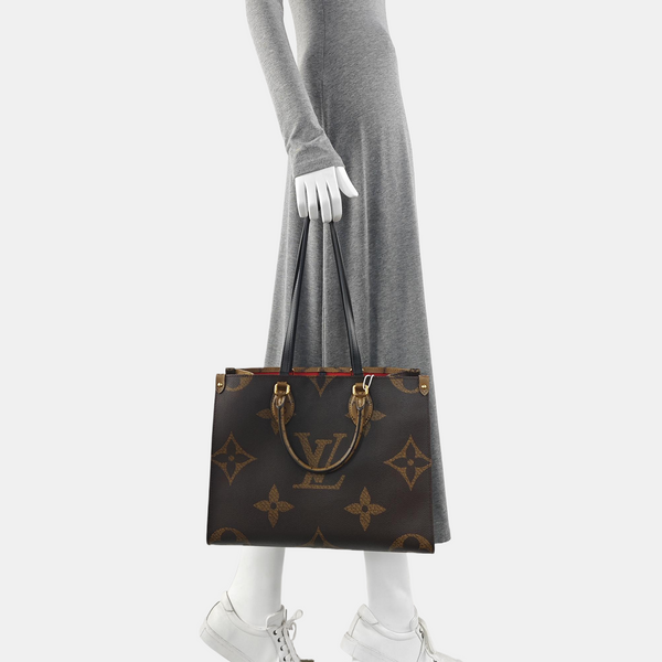 ONTHEGO MM Monogram Coated Canvas Brown