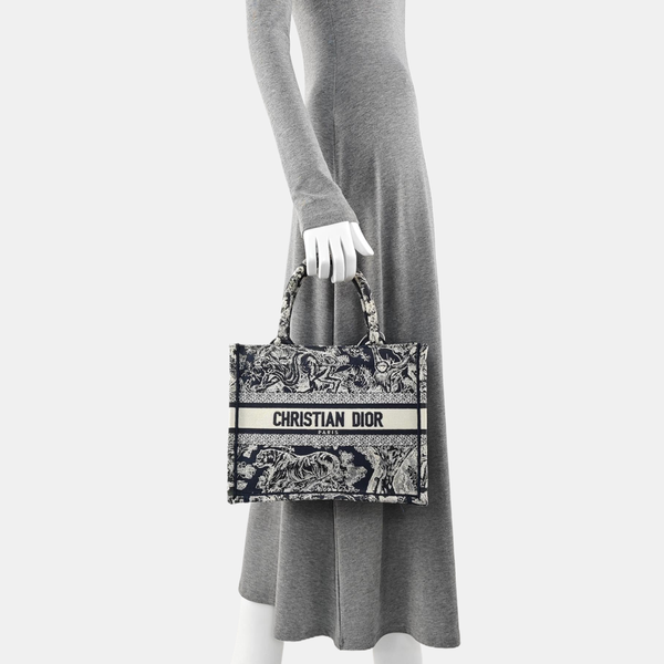 Book Tote Small Canvas Blue