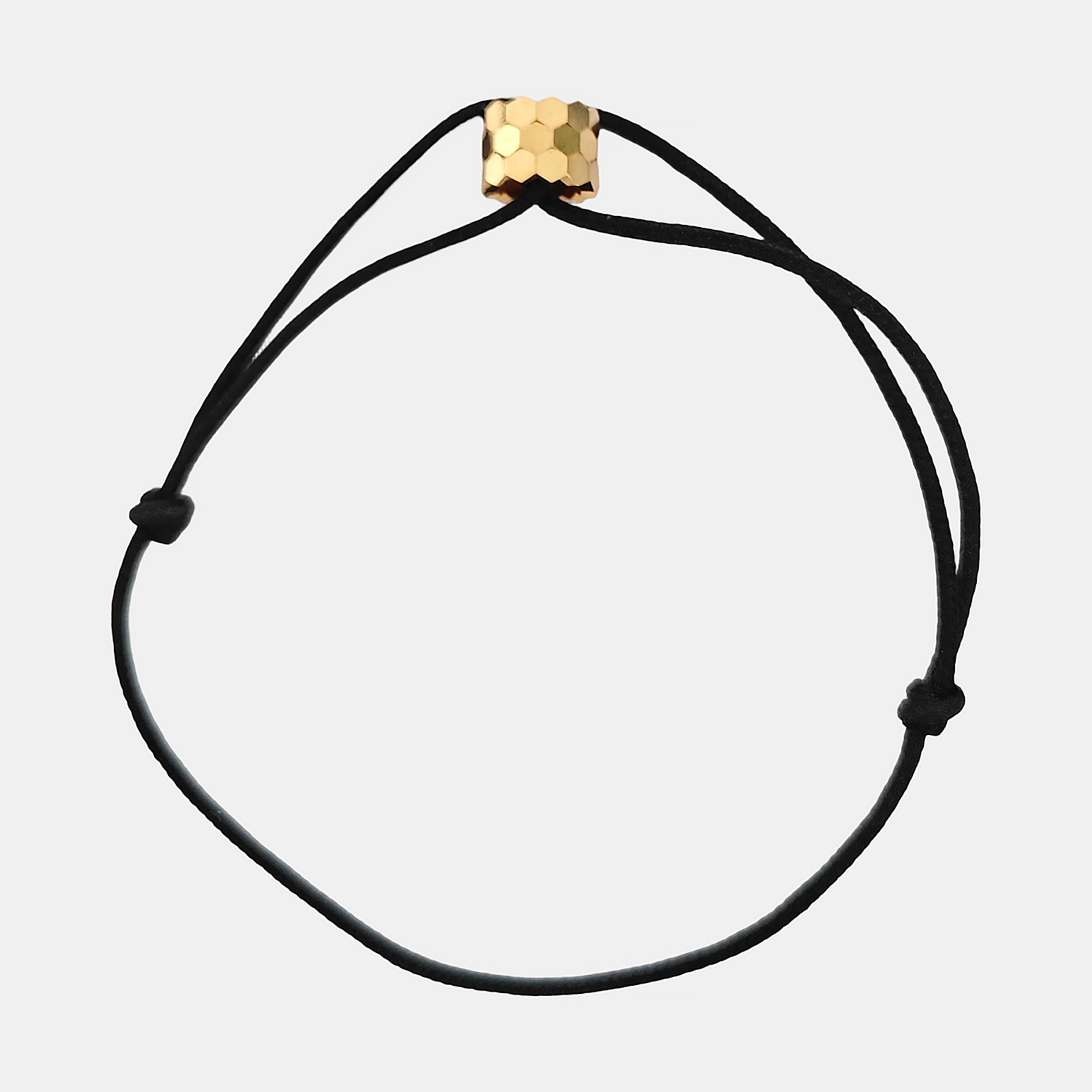 Bee My Love Fabric Black Bracelet
