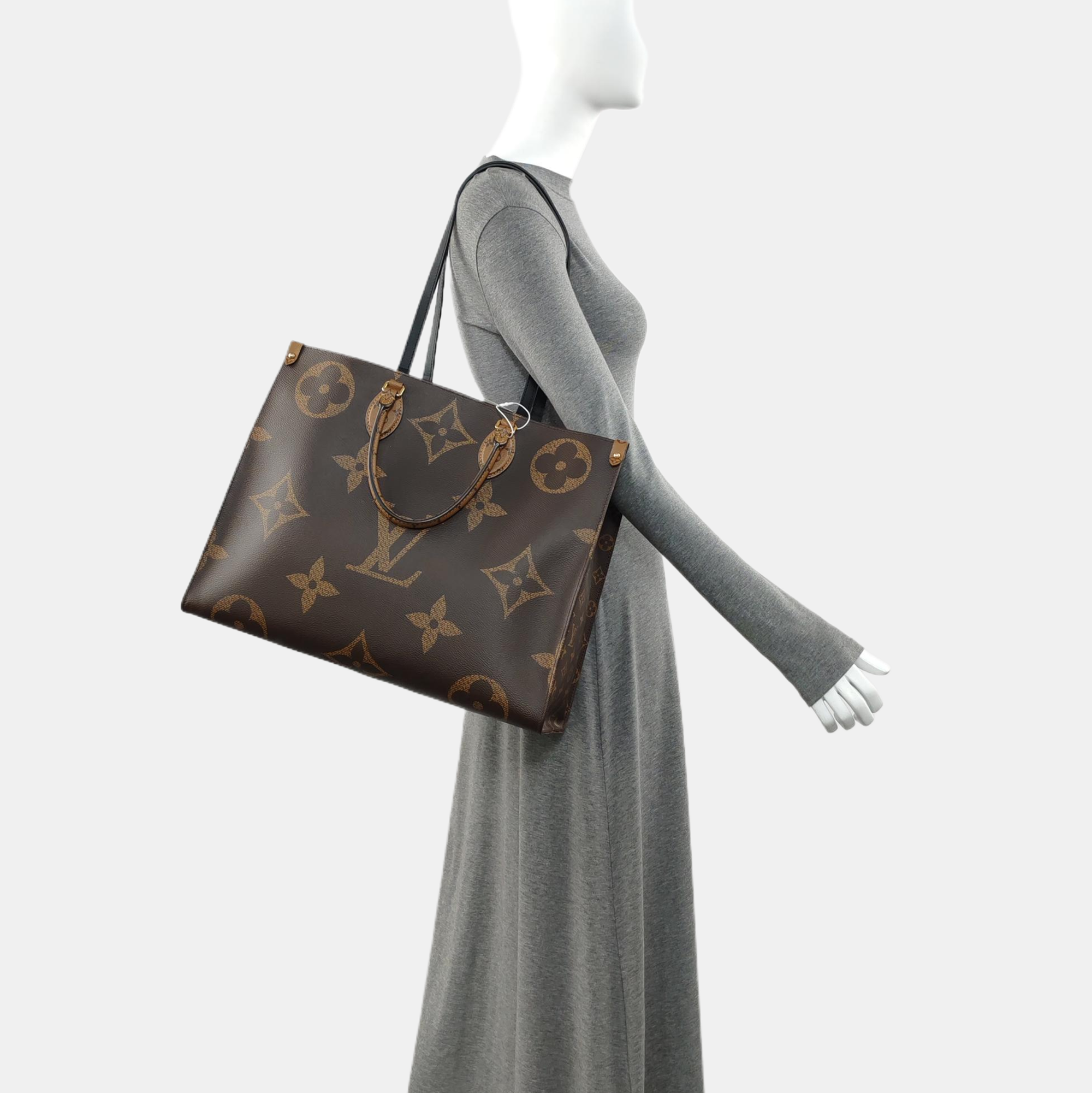 ONTHEGO GM Monogram Coated Canvas Brown
