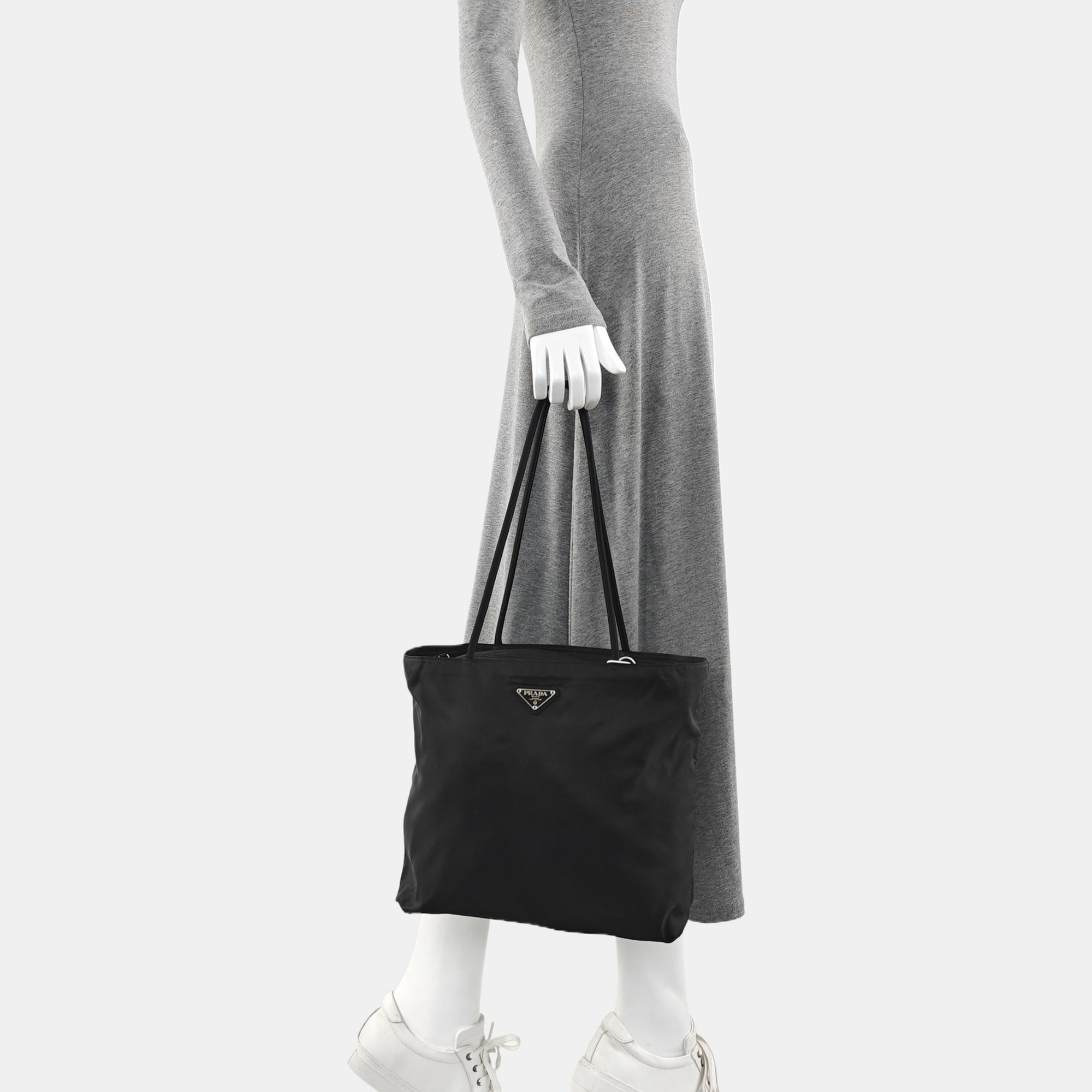 Nylon Tote Bag Black