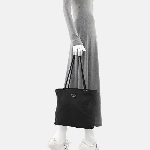 Nylon Tote Bag Black