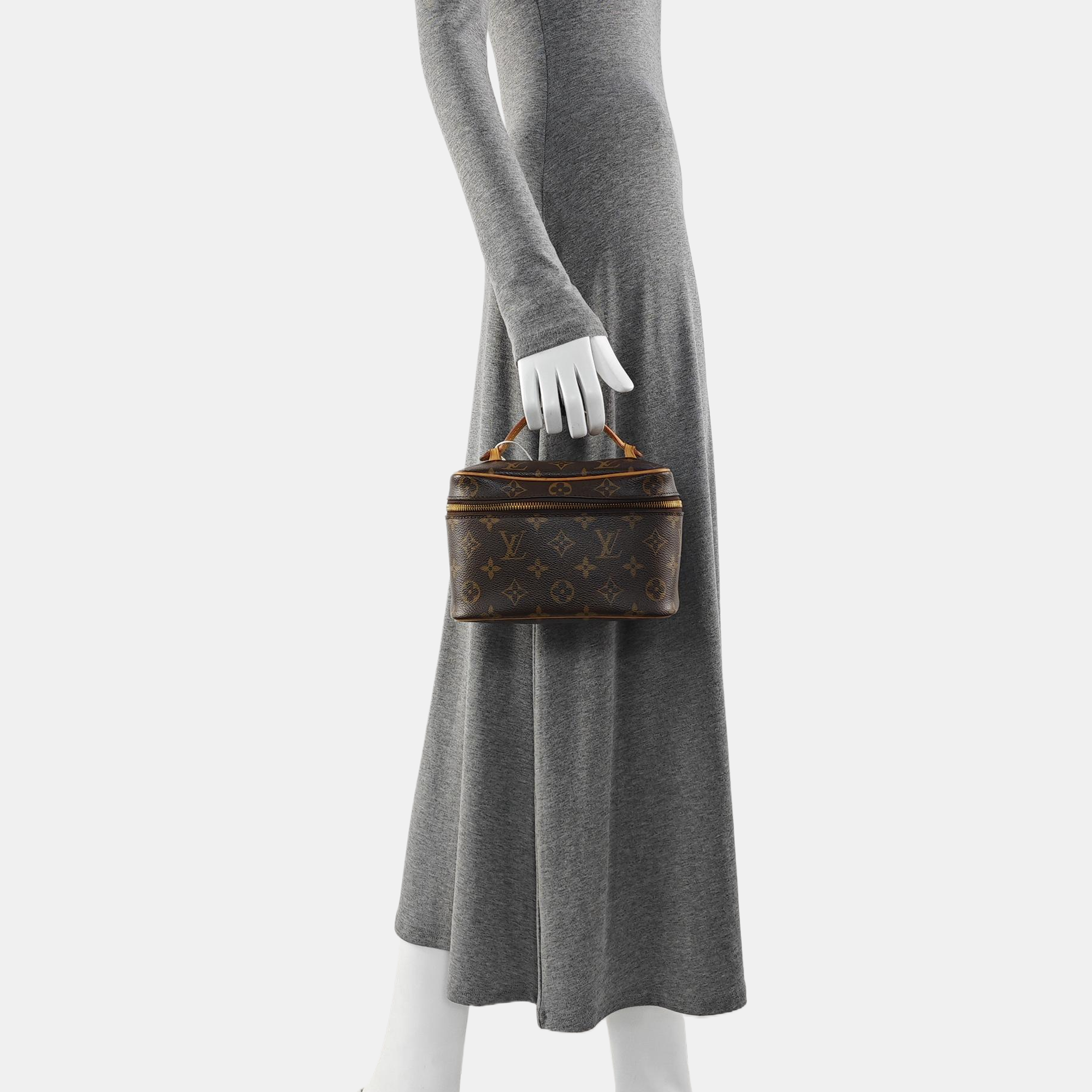 NICE Mini Monogram Coated Canvas Brown