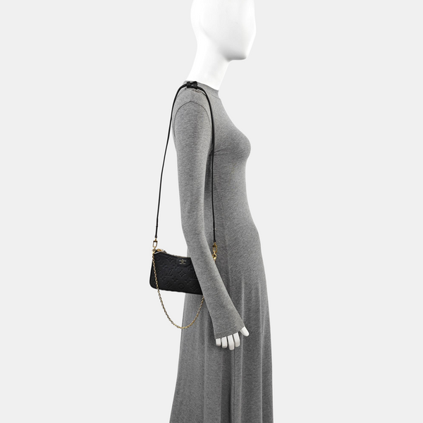 EASY POUCH ON STRAP Monogram Calfskin Black