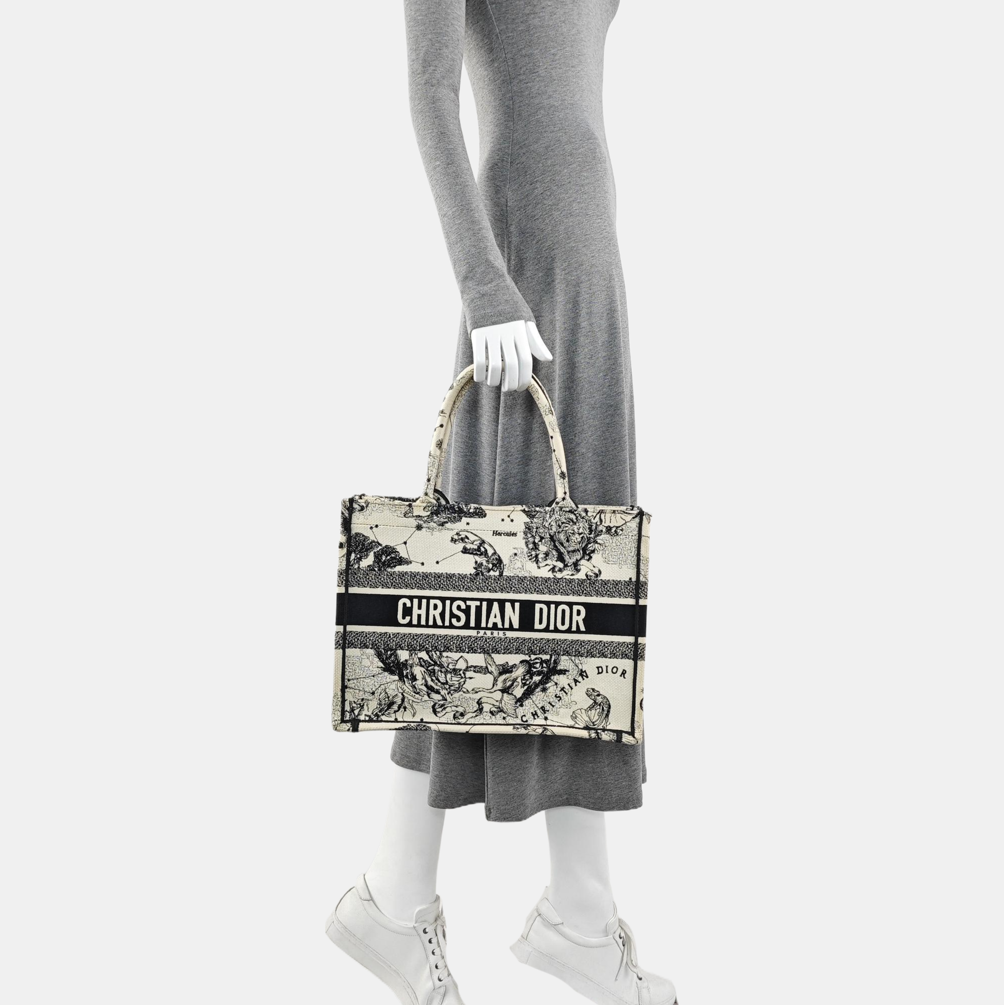 Book Tote Medium Canvas White