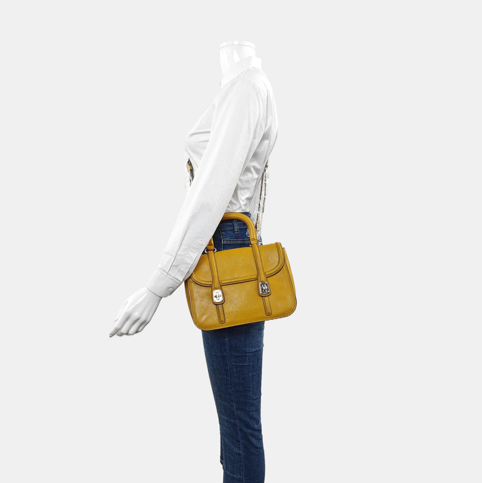 Calfskin Shoulder Bag Yellow