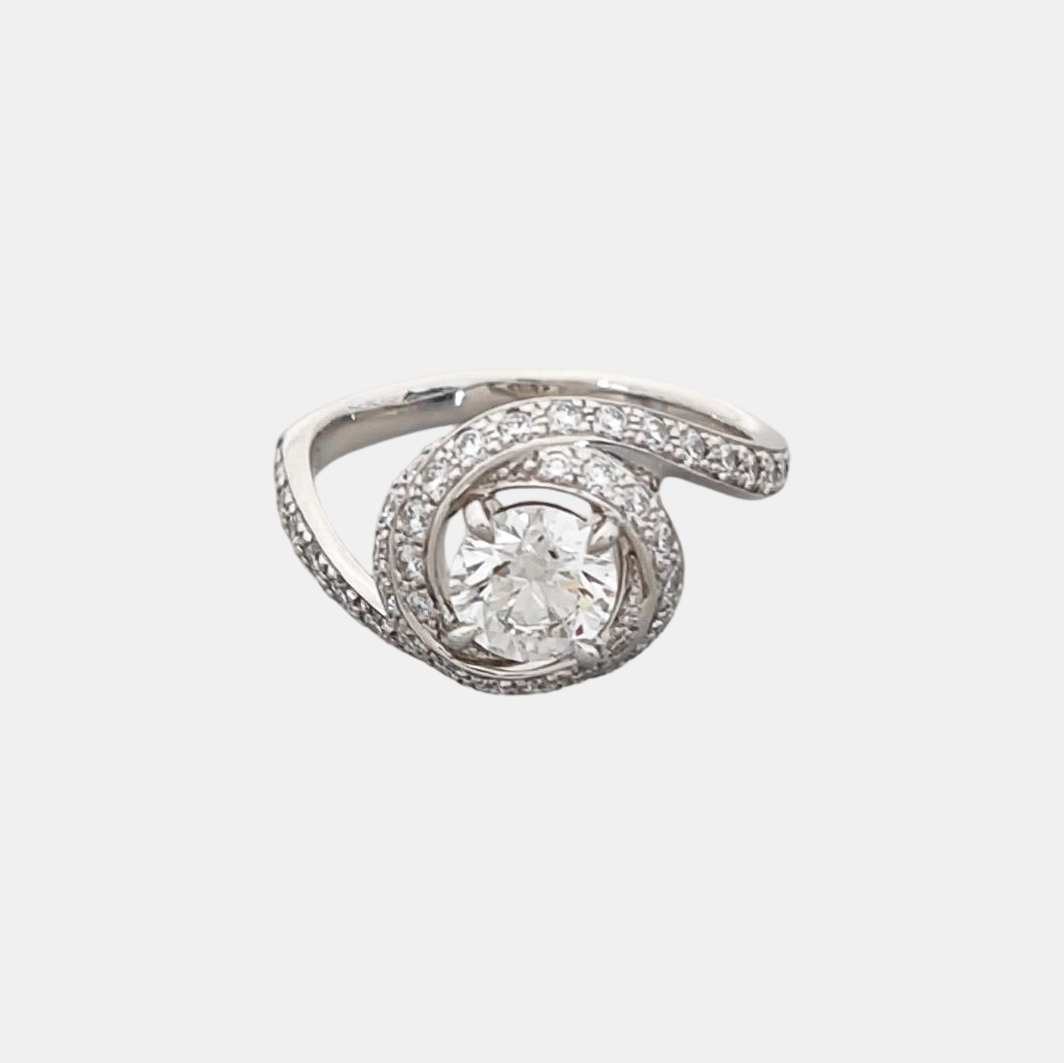 TRINITY Platinum 950 Silver Ring EU 53