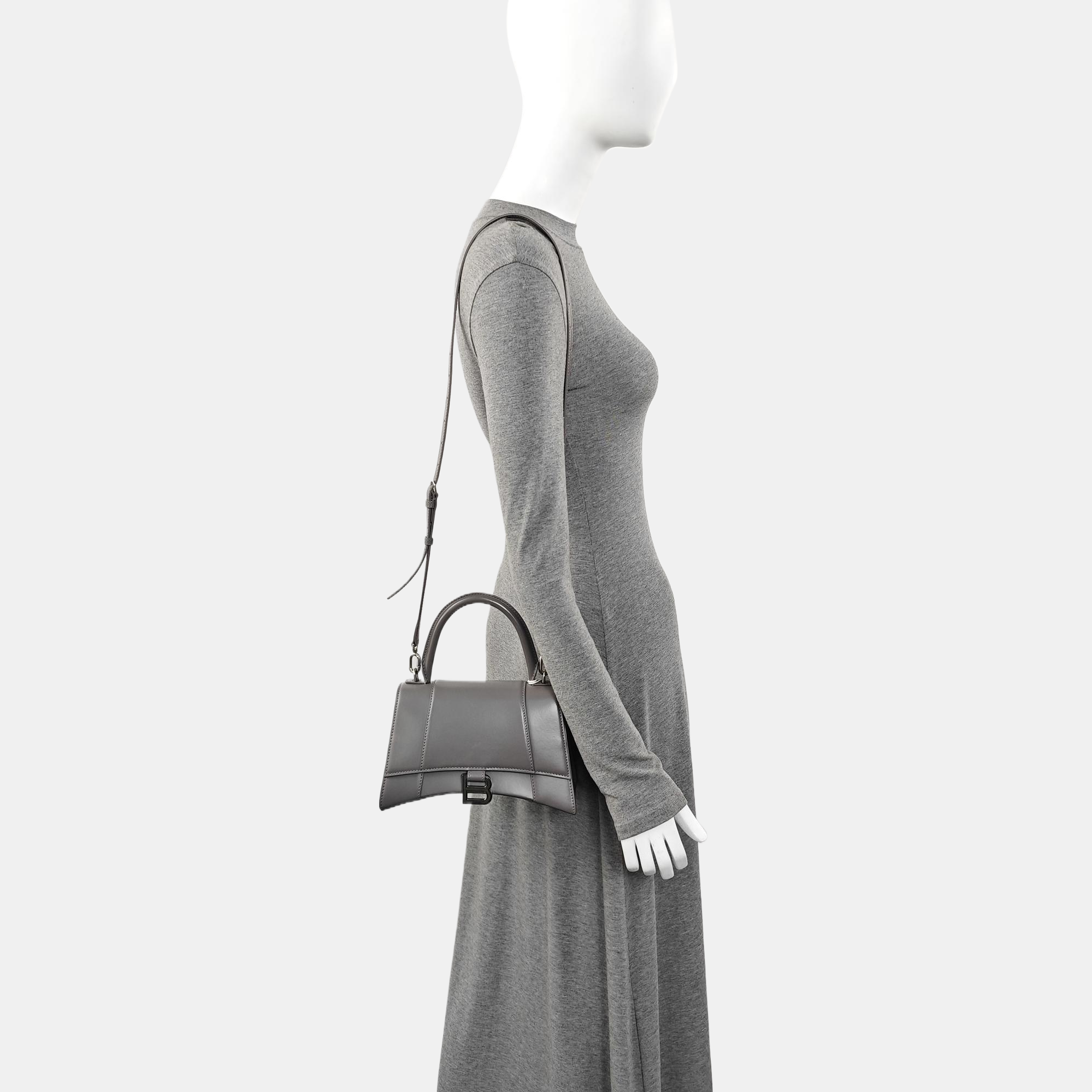 Hourglass S Calfskin Gray