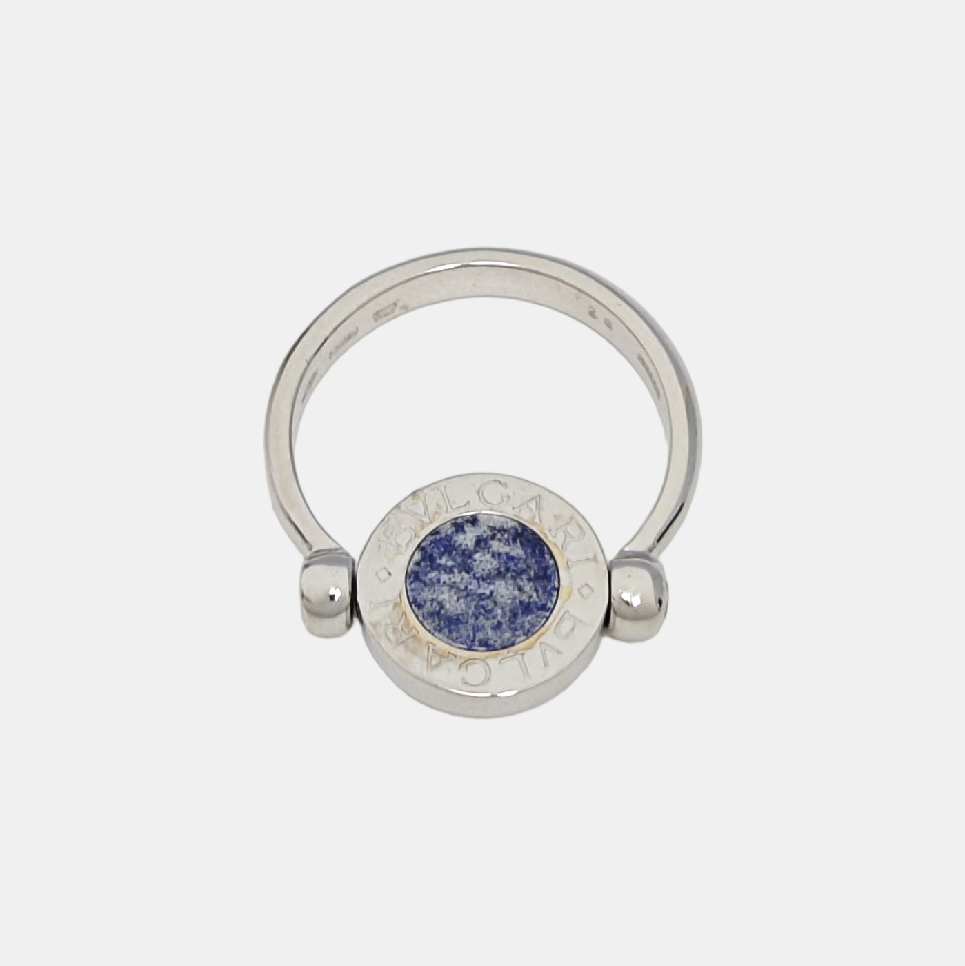 BVLGARI BVLGARI 18k White Gold Silver Ring EU 51