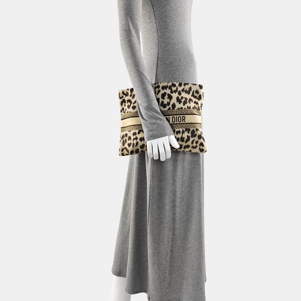 Fabric Clutch Brown