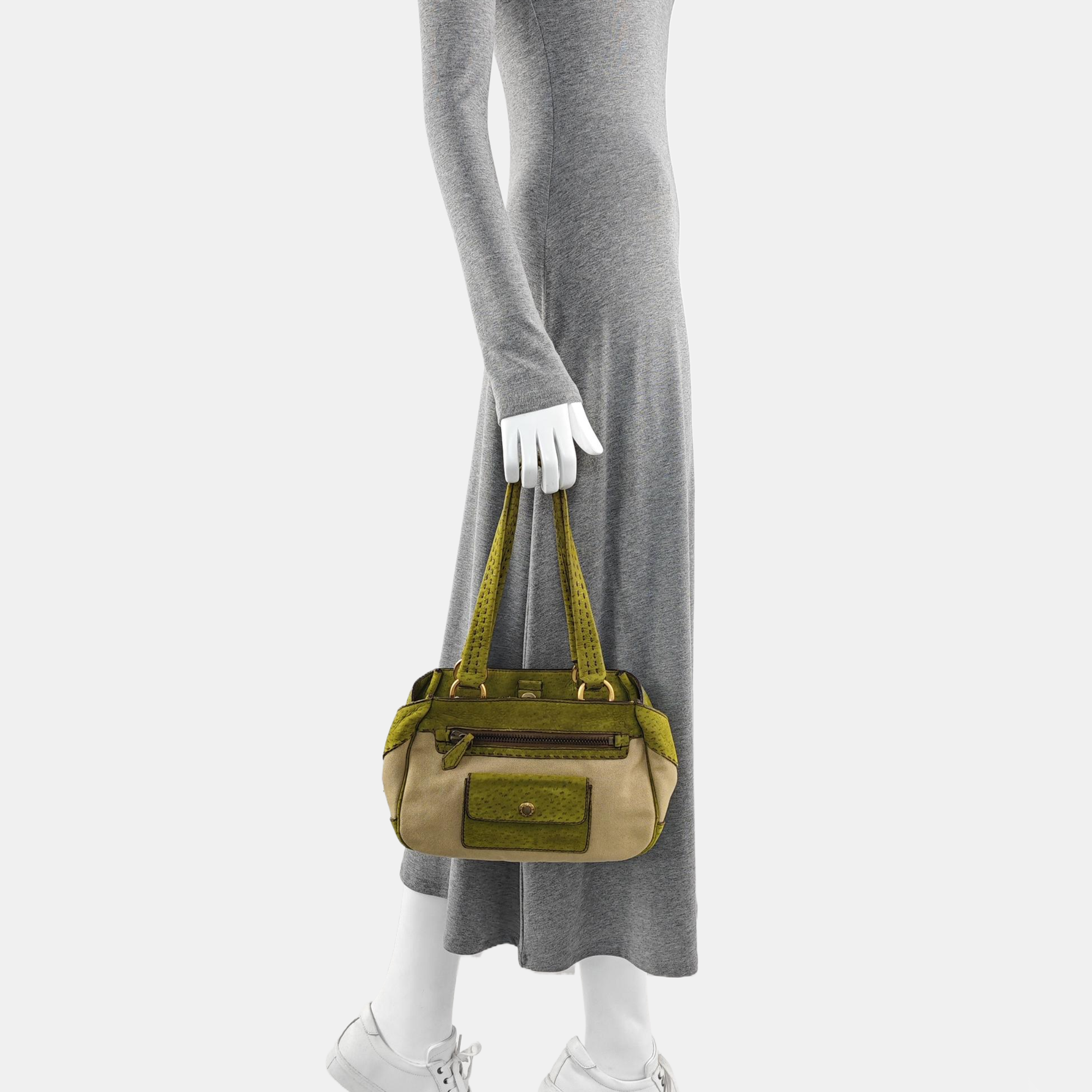 Canvas Top Handle Bag Multicolor