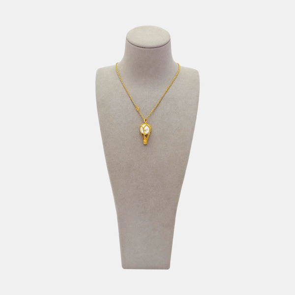Collar metálico dorado LV CIRCLE