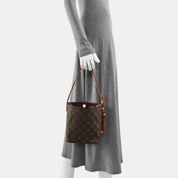ALL IN BB Monogram Coated Canvas Brown