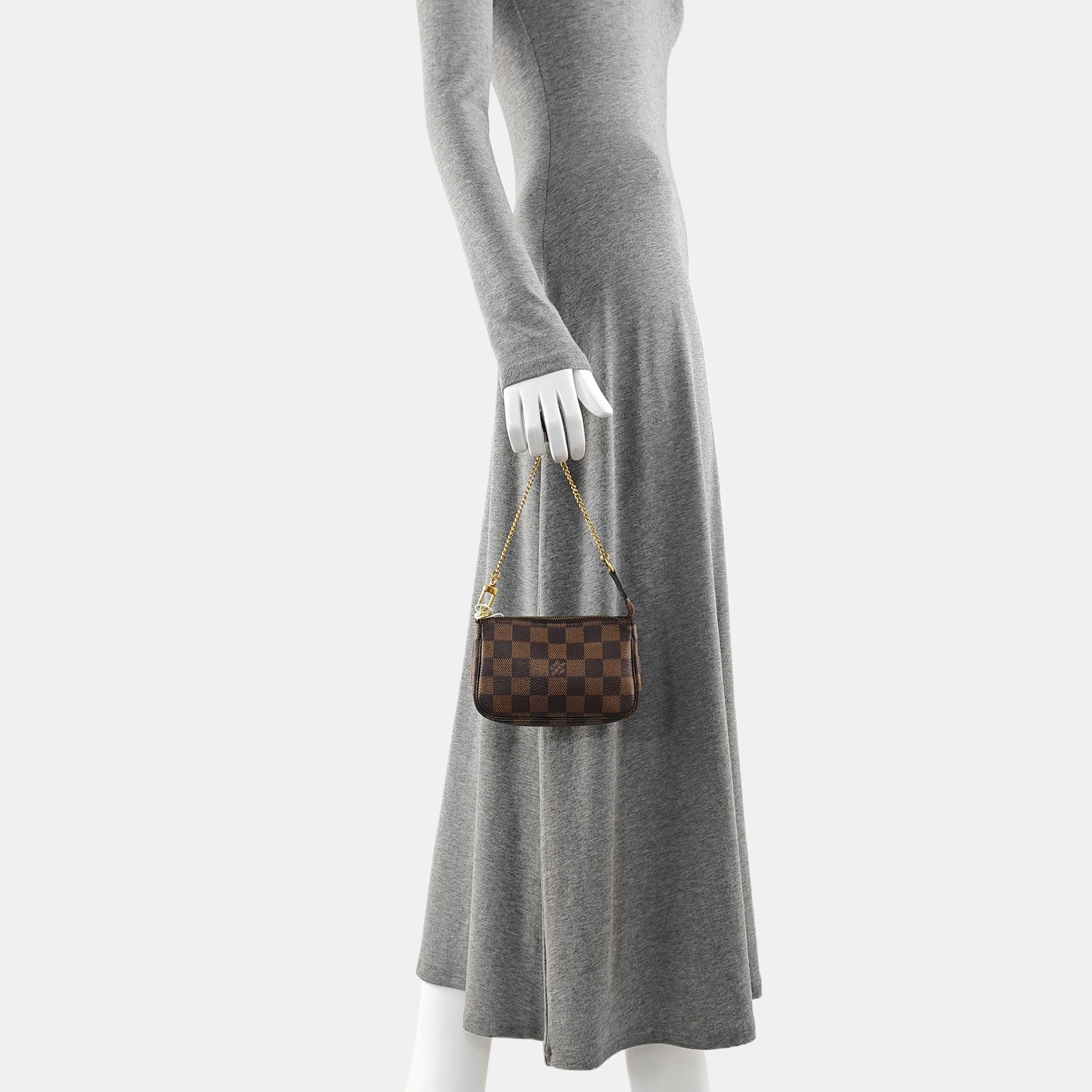 ACCESSOIRES Mini Damier Ebene Coated Canvas Brown