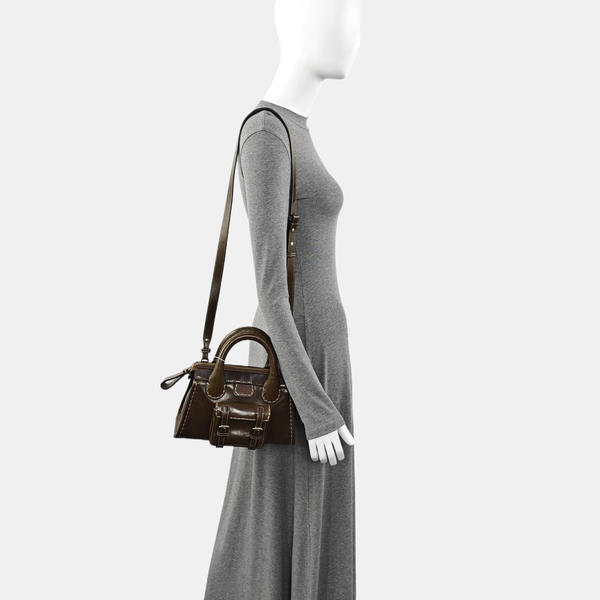 Edith Mini Calfskin Brown