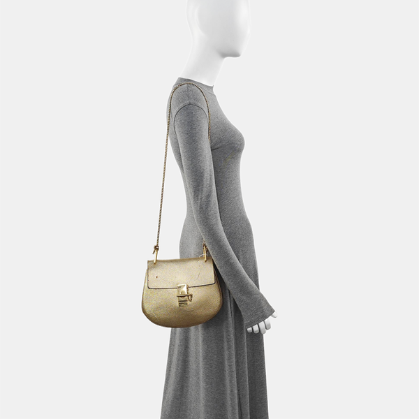 Drew Medium Calfskin Beige