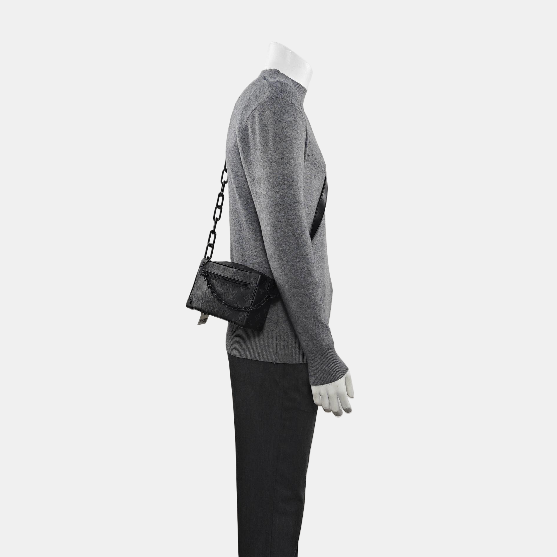 SOFT TRUNK Mini Monogram Coated Canvas Black