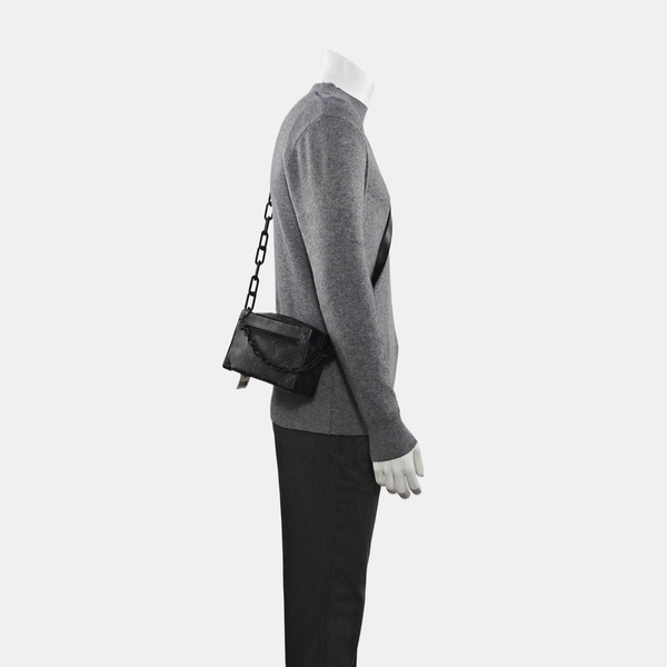 SOFT TRUNK Mini Monogram Coated Canvas Black