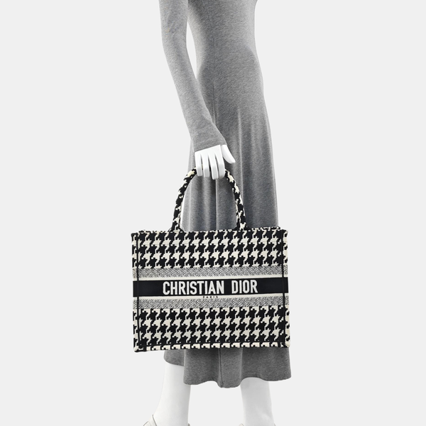 Book Tote Medium Fabric Black