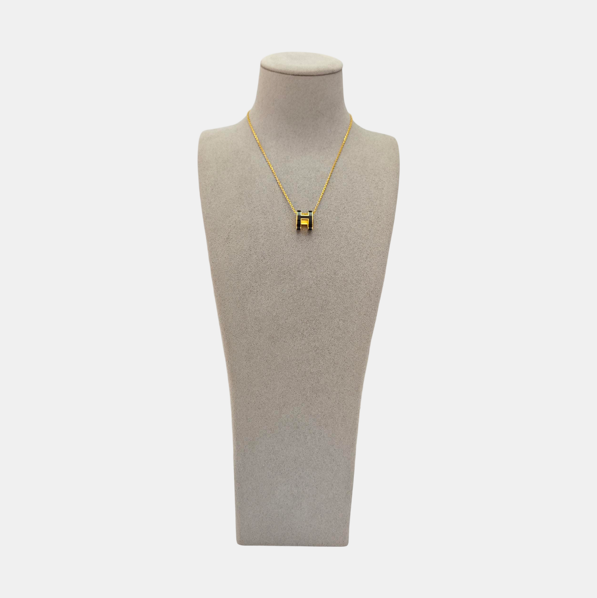 Pop H Metal Gold Necklace