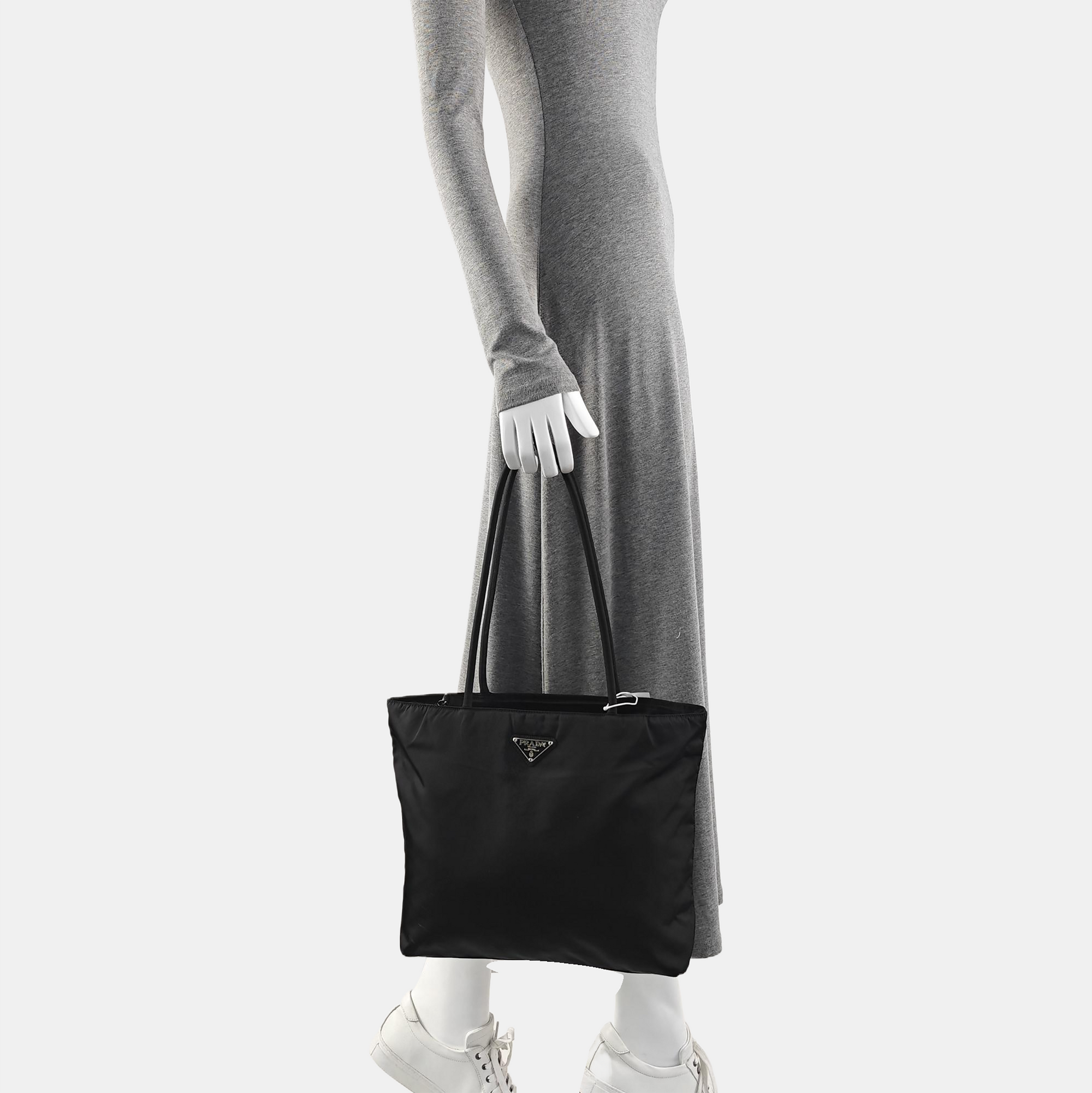 Nylon Tote Bag Black